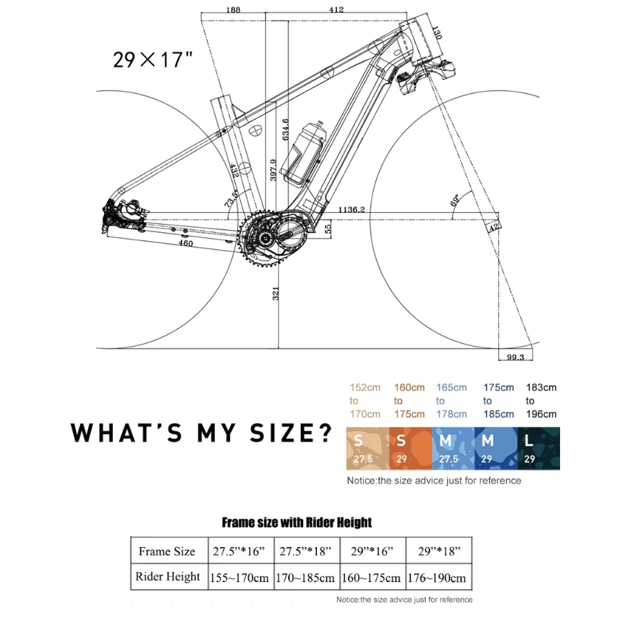 CYCTRAC EM5-3RD 2026 Electric MTB Carbon 27.5/29ER | Bafang 500W E-Bike - Image 5