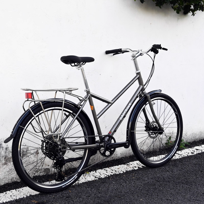 Darkrock Haikui Retro Bike 26" Cromoly Steel Touring Bike with 11-Speed Shimano CUES U6000 & Hydraulic Disc Brakes - Image 9