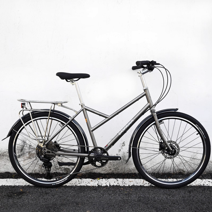 Darkrock Haikui Retro Bike 26" Cromoly Steel Touring Bike with 11-Speed Shimano CUES U6000 & Hydraulic Disc Brakes - Image 14