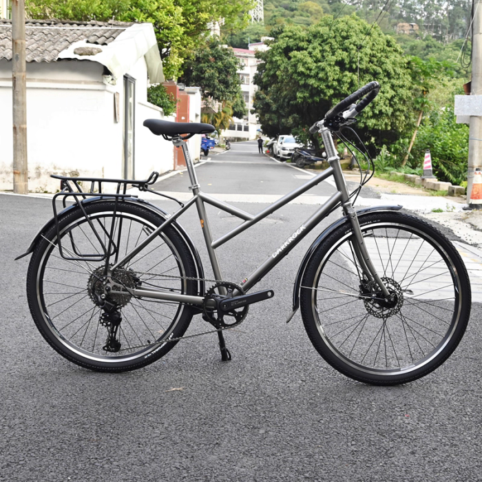 Darkrock Haikui Retro Bike 26" Cromoly Steel Touring Bike with 11-Speed Shimano CUES U6000 & Hydraulic Disc Brakes - Image 11