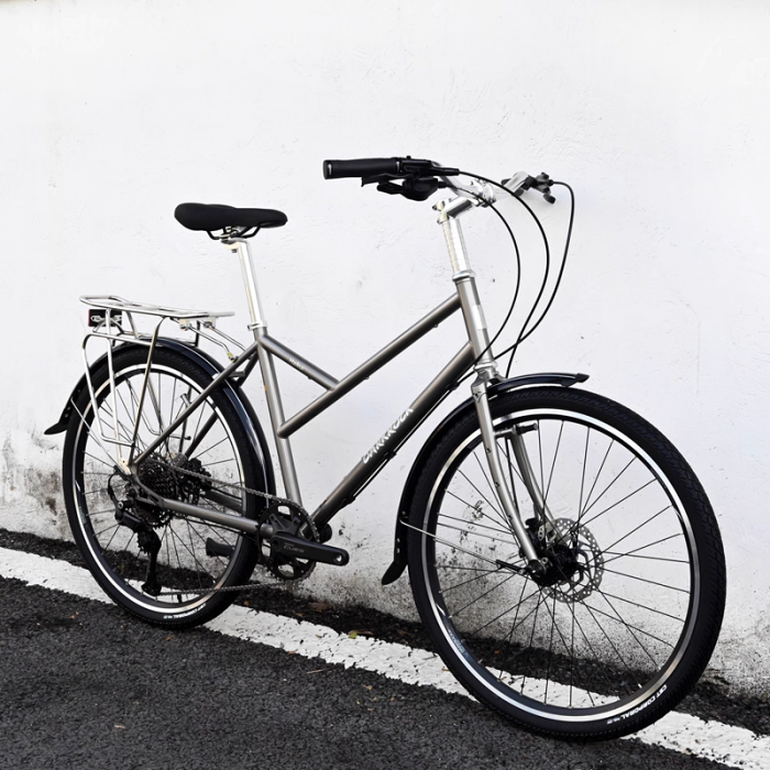 Darkrock Haikui Retro Bike 26" Cromoly Steel Touring Bike with 11-Speed Shimano CUES U6000 & Hydraulic Disc Brakes - Image 12