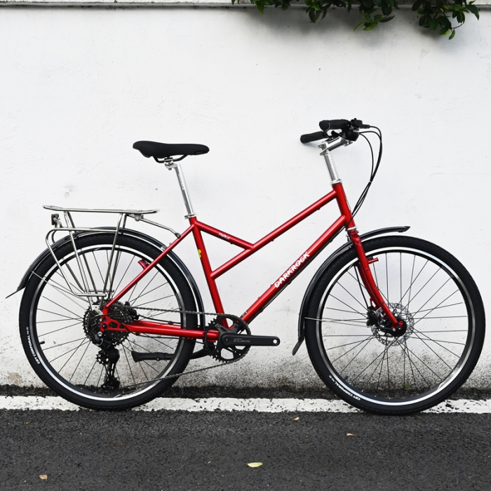 Darkrock Haikui Retro Bike 26" Cromoly Steel Touring Bike with 11-Speed Shimano CUES U6000 & Hydraulic Disc Brakes - Image 8